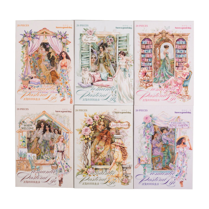 Romantic Rural Life Cottagecore PET Stickers for Planners