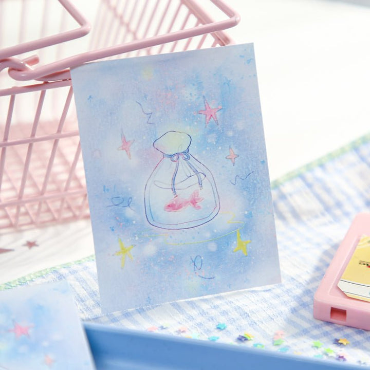 Daydream Guide Series Korean Style Memo Paper Dreamy Goldfish Theme