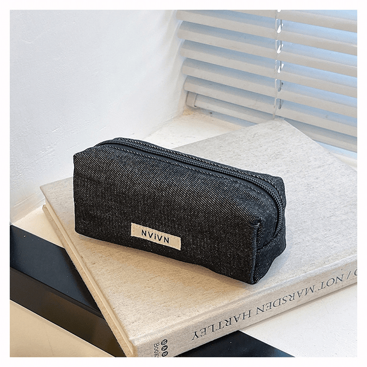 Denim Storage Bag Large Capacity Simple Style