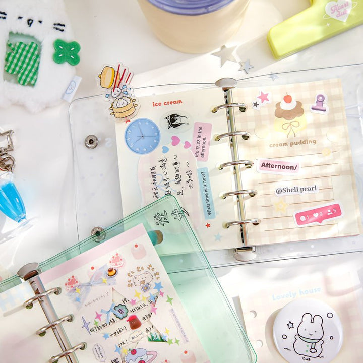 Dessert Party Series Loose-leaf Notebooks and Memo Paper Cute Korean Illustrations