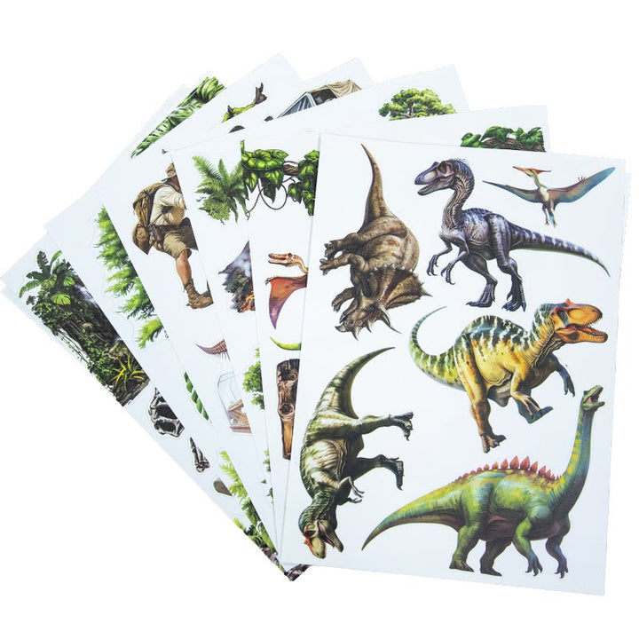 Primitive Obelisk Animal Dinosaur Stickers for Scrapbook