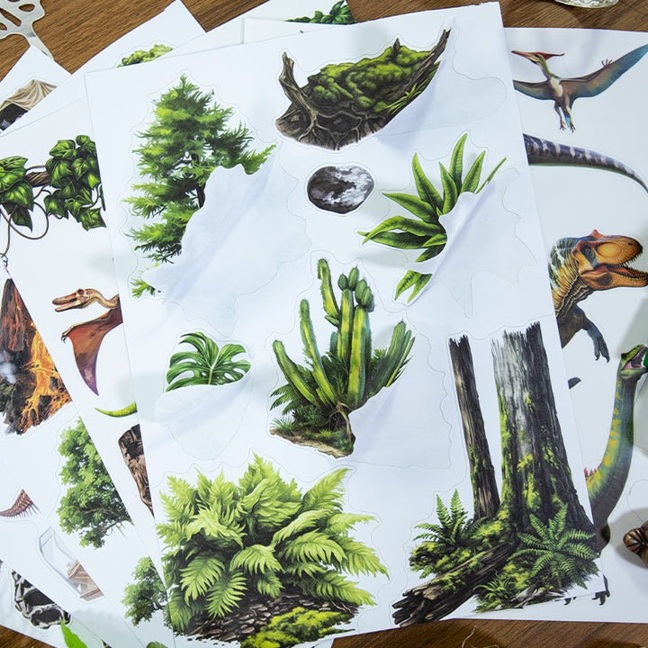 Primitive Obelisk Dino PET Stickers for Notebook Decoration