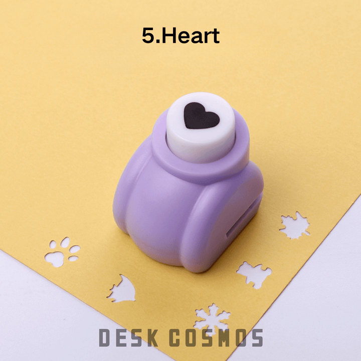 DIY Mini Embossing Puncher Heart Shape Design Cute Punch