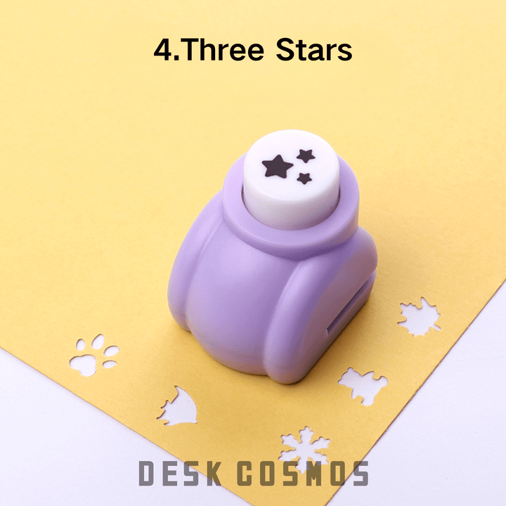 DIY Mini Embossing Puncher Three Stars Design Star Punch
