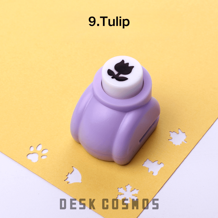 DIY Mini Embossing Puncher Tulip Design Flower Punch