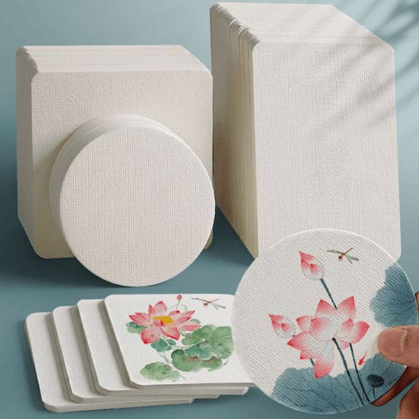 DIY Watercolor Art Paper Blank Postcards and Bookmark Cards Textured Background Paper