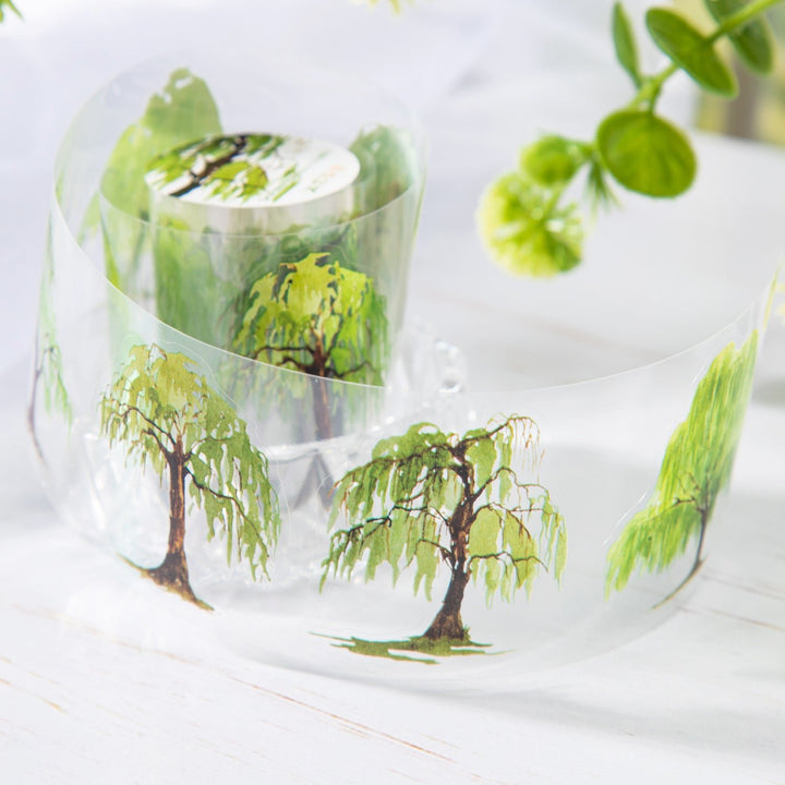 Dream Painting in the Forest Nature Sticker Roll Waterproof Decorative Tape