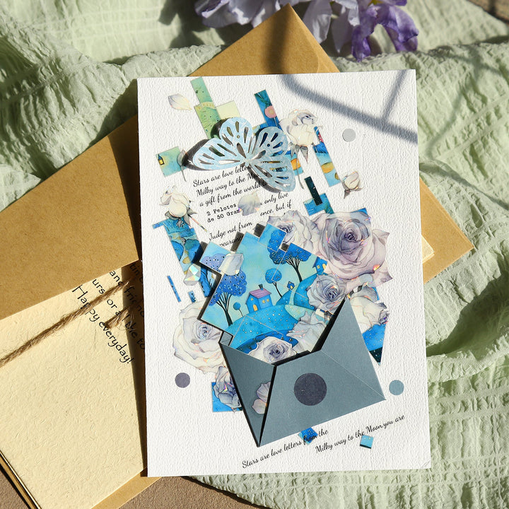 Dreams Fragmented Shadows Scrapbook Stickers Suitable For Collage