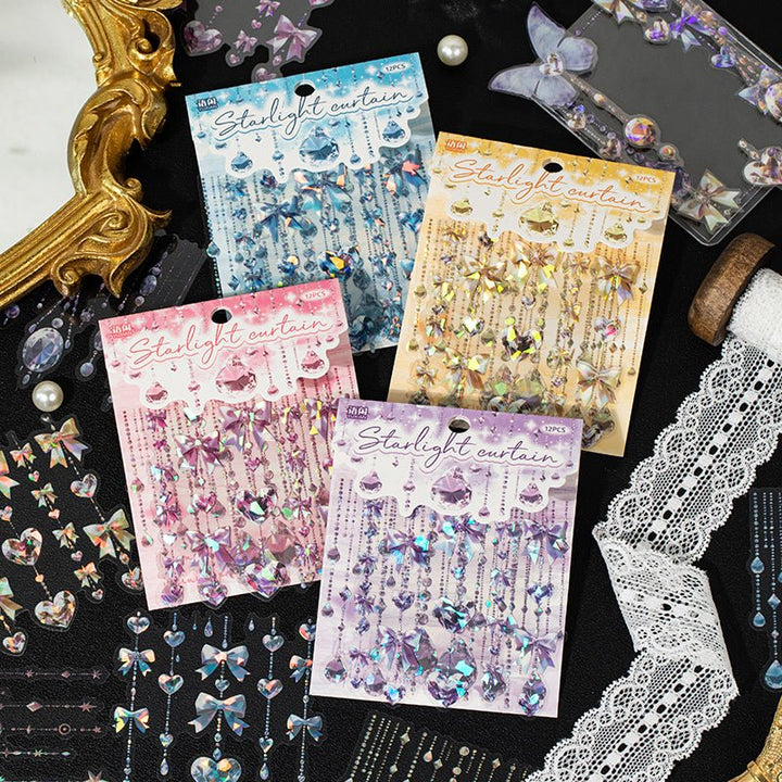 Starlight Curtain fantasy sticker suitable for diary creation