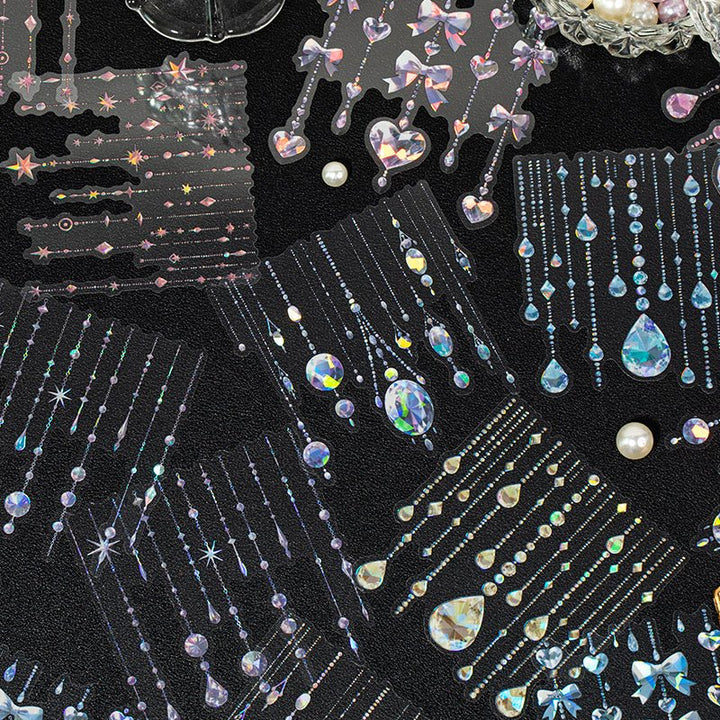 Starlight Curtain shell gloss sticker suitable for bullet journal