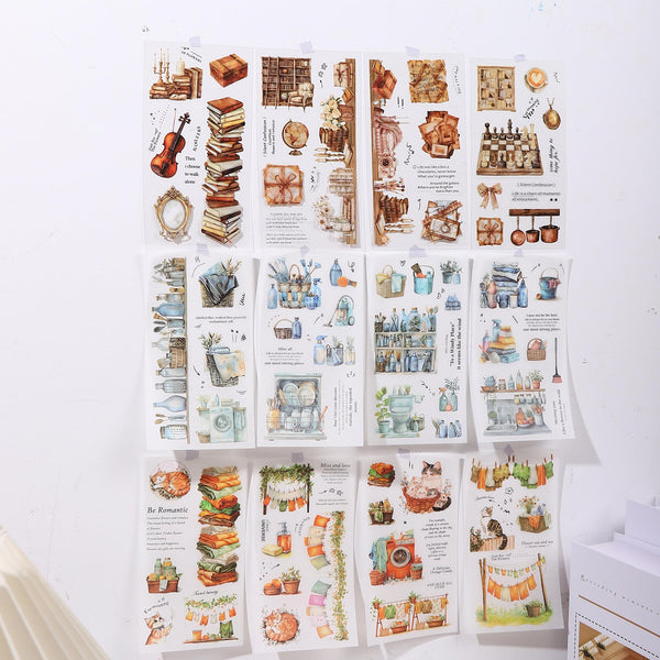 Soft Home Time cozy indoor life dual texture stickers