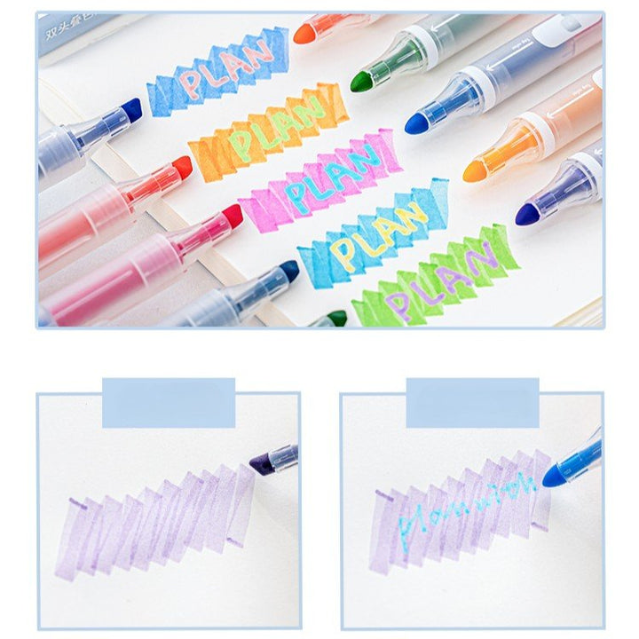 Dual Tip Highlight Planning Markers Student Planning