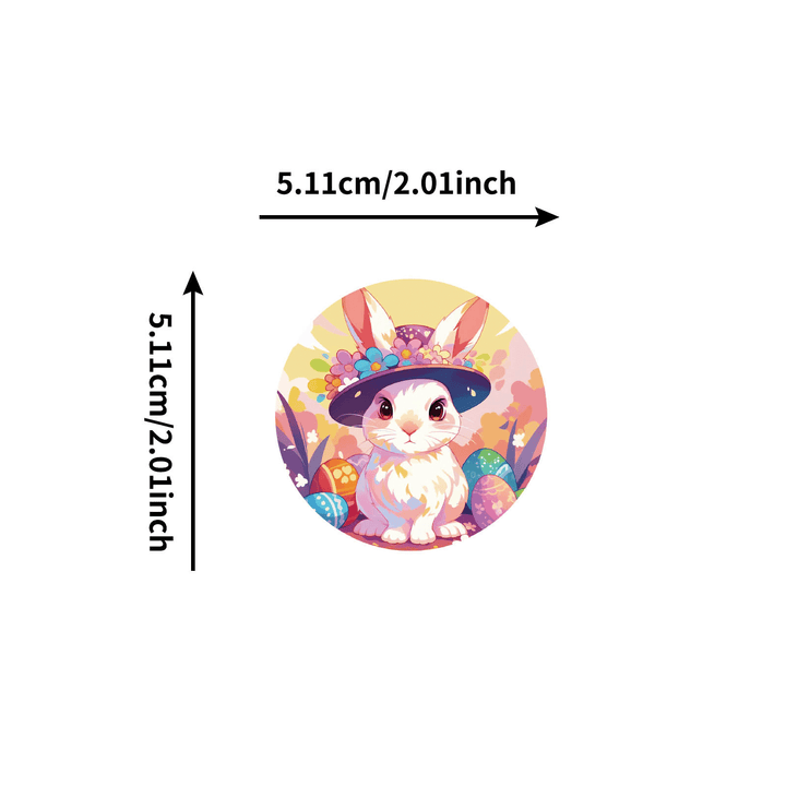 Easter Bunny Series Easter Theme Cute Animal Stickers for Planner Dimensions