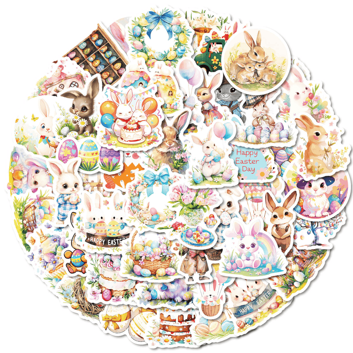 Easter Bunny Series Planner Stickers Sweet Easter Animals