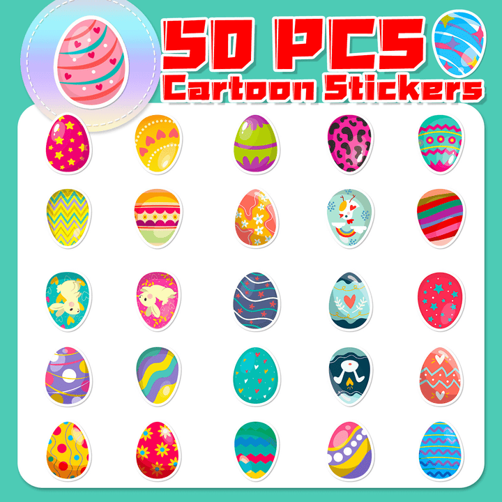 Easter Duck Egg Series Sweet Duck and Egg Stickers for Holiday Crafts