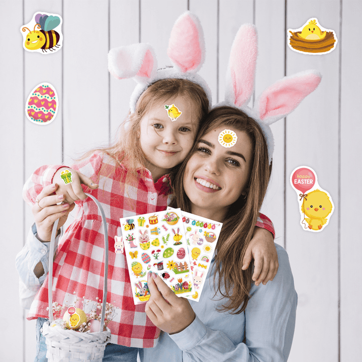 Easter Party Sweet Stickers For Scrapbooking Colorful Easter Egg Stickers for Decorating