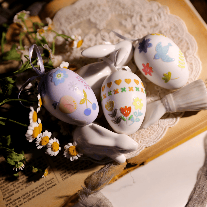 Easter 3D Stickers Macaron Lace Spring Floral