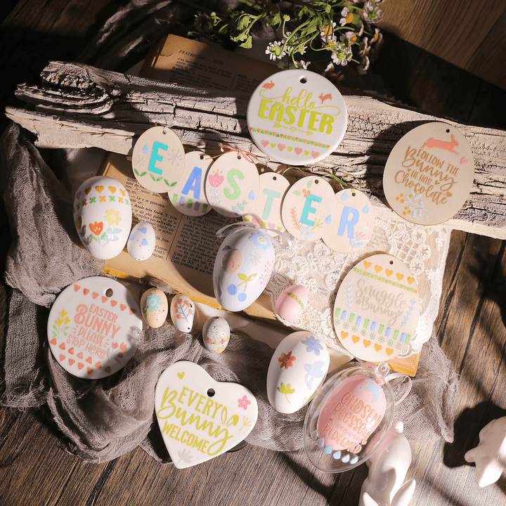 Easter Transfer Stickers Macaron Lace Stickers Spring Floral