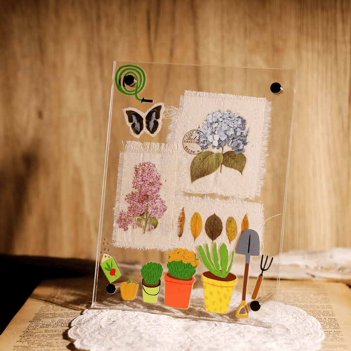Easter Transfer Stickers Spring Garden Tools Stickers Waterproof Flower Stickers