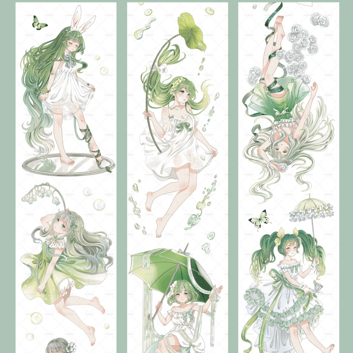 Spring Hill Green Character Tape for Scrapbook