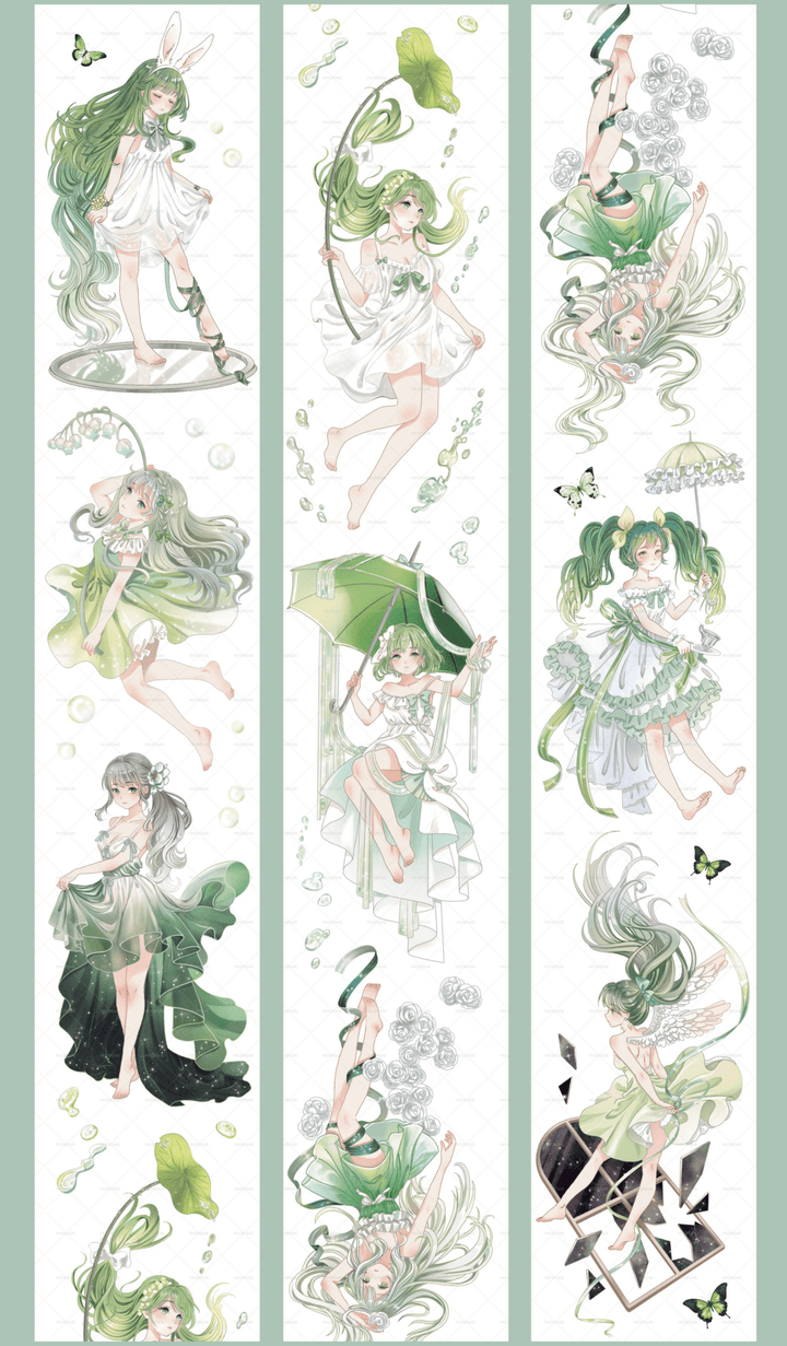 Spring Hill Green Elf Washi Tape Cute Style