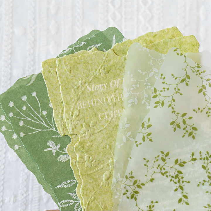 Embossed Craft Paper Flower Branch Language Series Romantic Embossed Paper