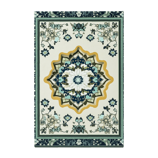 Ethnic Style Retro Journal with Hollow Design for Planning