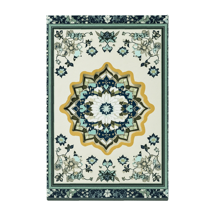 Ethnic Style Retro Journal with Hollow Design for Planning