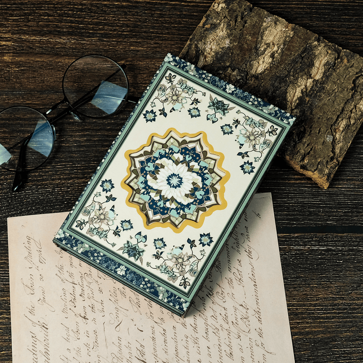 Ethnic Style Retro Journal with Hollow Design for Planning