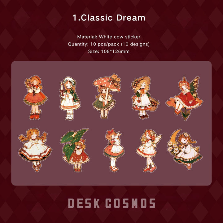 Fairy Tale Theater Series Sweet Style Cut Out Stickers