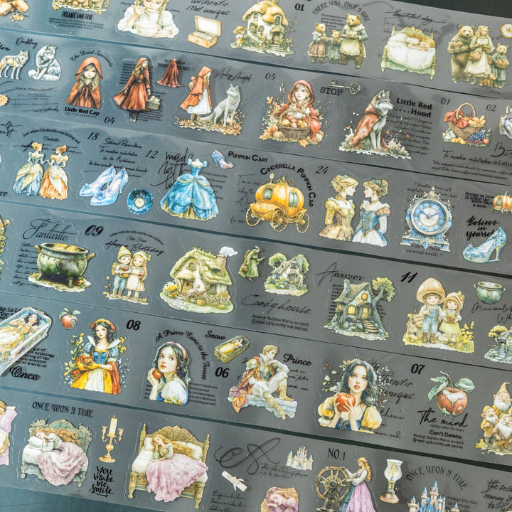 Dark Fairy Tale Tape Dreamy Stickers for Scrapbooking