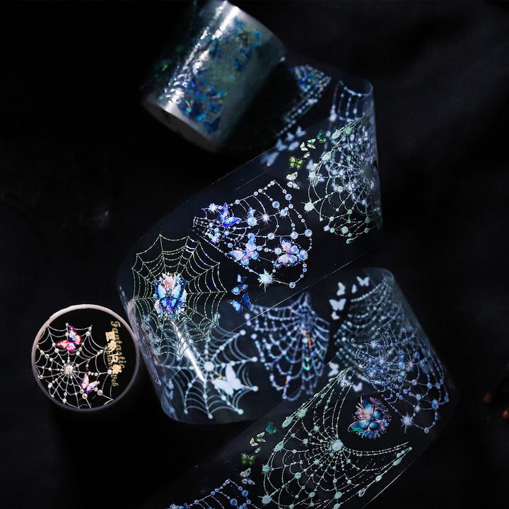 Fantasy Spider Web PET Tape for Gothic Scrapbook