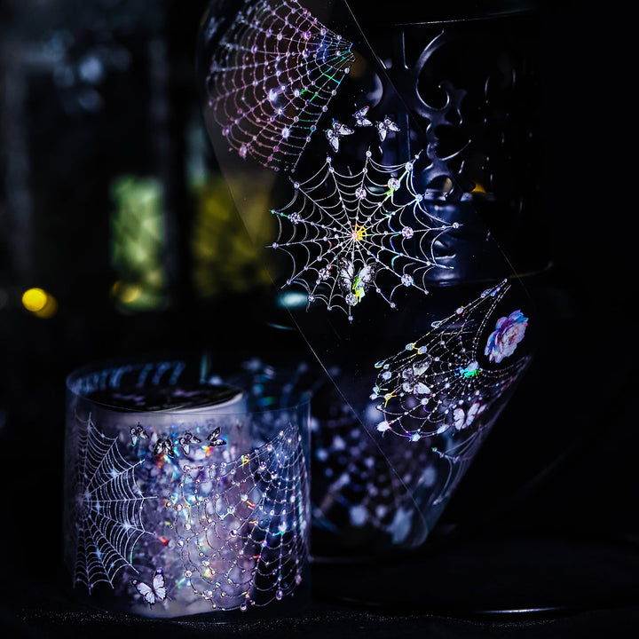 Fantasy Spider Web Transparent Tape for DIY Decor