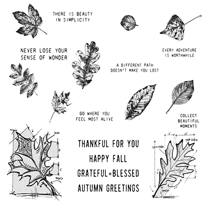 Festival Clear Stamps Transparent Silicone Retro Artistic Journal