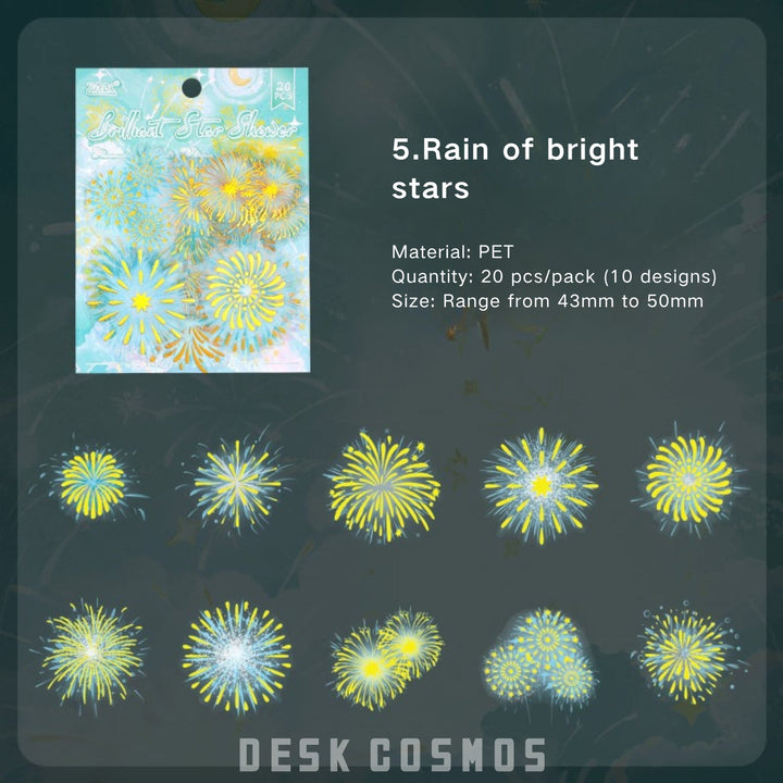 Fireworks Fluorescent Night Language Tape Scenery Creation