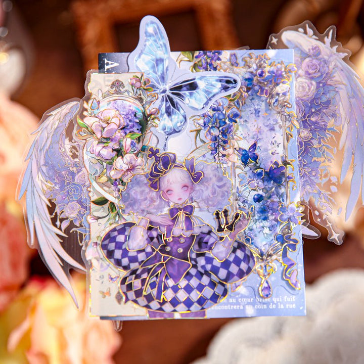 Floating Dream Box sticker pack transparent floral art