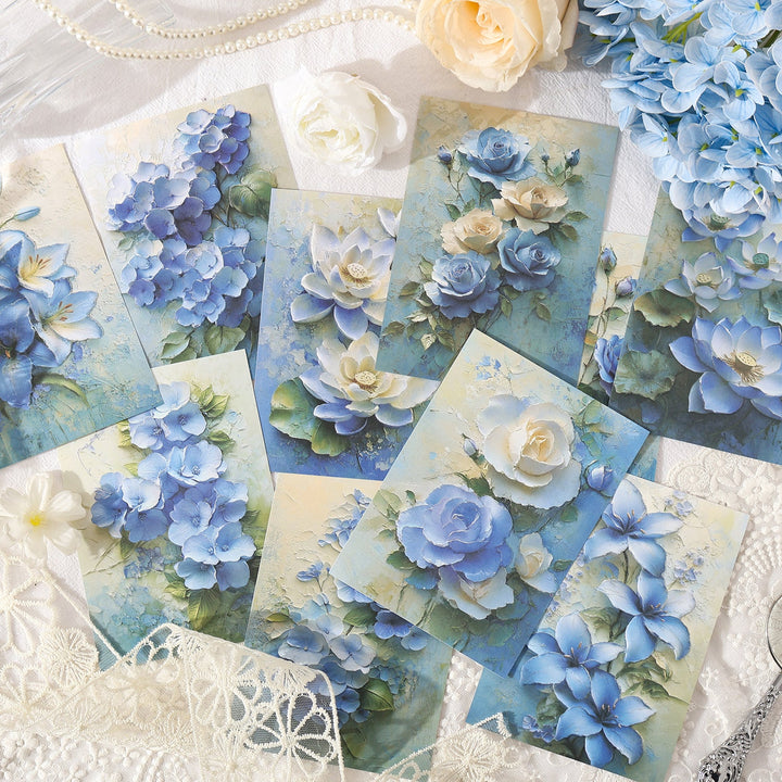 Dream of Hiding Flowers Background Paper Retro Botanical Design