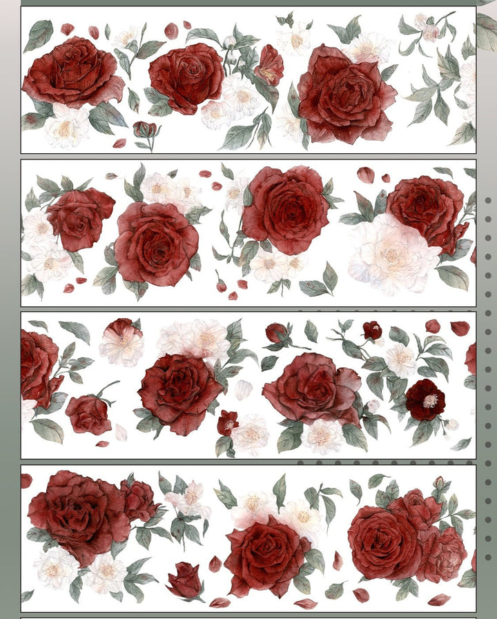 Camellia Rose gothic journaling supply for aesthetic theme