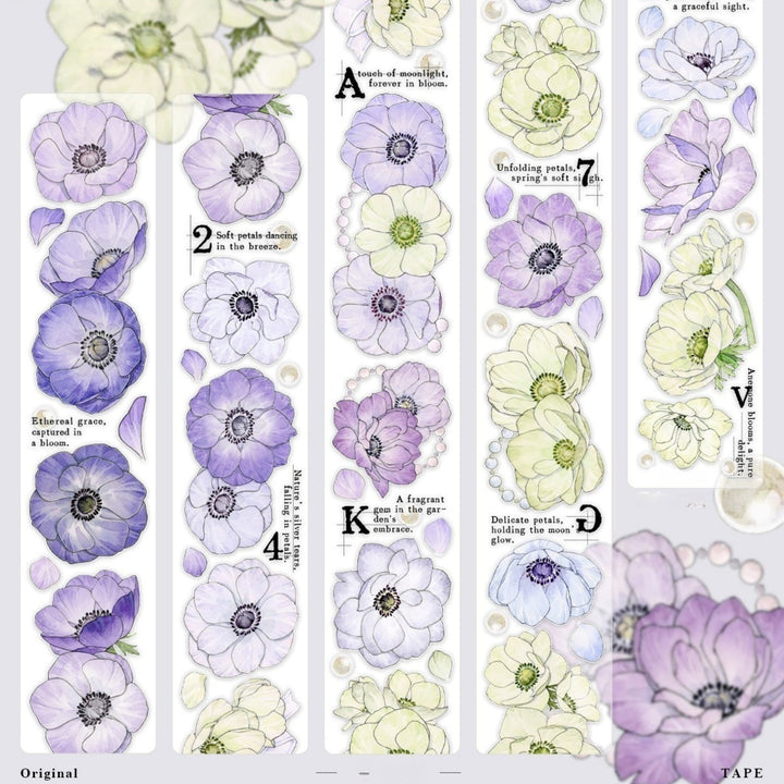 Floral PET Tape Cloudwater Ballad Vintage Romance Decorative Roll