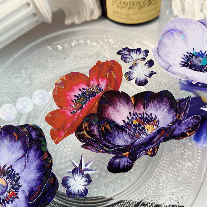 Phantom Lotus Floral Tape Botanical Pet Tape Gothic
