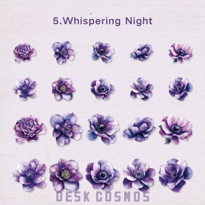 Liliths Garden Whispering Night Floral Stickers