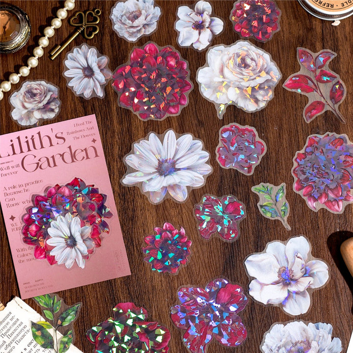 Liliths Garden Floral Stickers for Decorative Projects