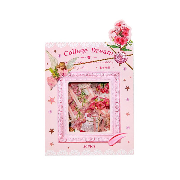 Collage Dream PET Stickers DIY Scrapbook Ephemera Use