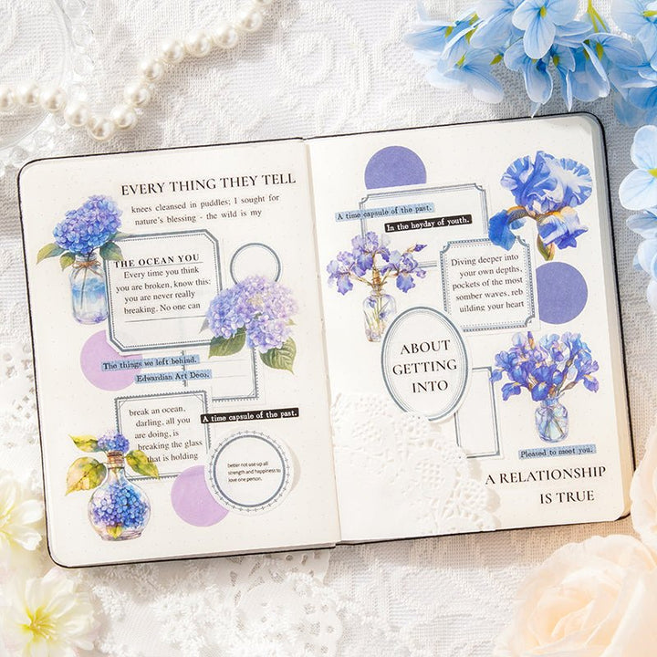 Flower Stickers Kaleidoscope Series Handmade Journal Essentials