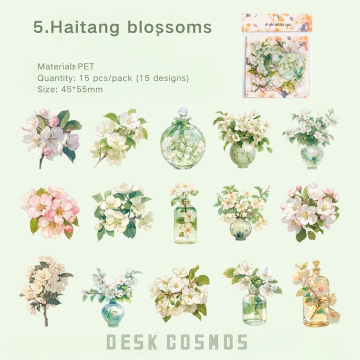 Kaleidoscope Series Haitang blossoms Pink Spring Flowers