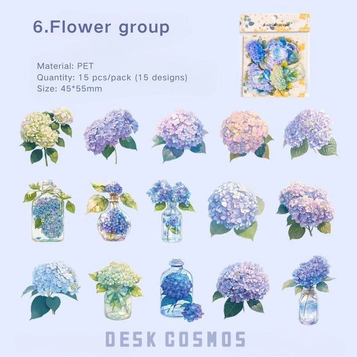 Kaleidoscope Series Flower group Mixed Bloom Vintage Style