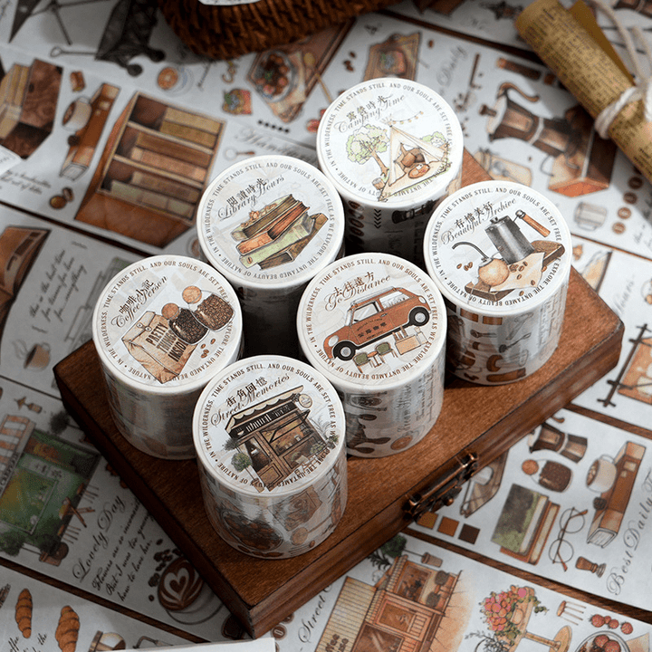 Flowers All The Way washi tapes for vintage journal decoration