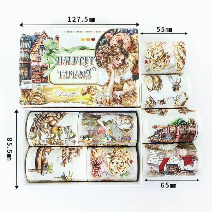 Soft Rhyme of Malty Flavor PET Tape Vintage Scrapbooking Suitable For Decoration