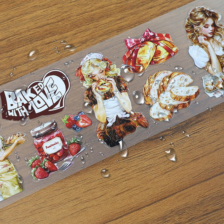 Soft Rhyme of Malty Flavor PET Tape Junk Journal Suitable For Creative Projects