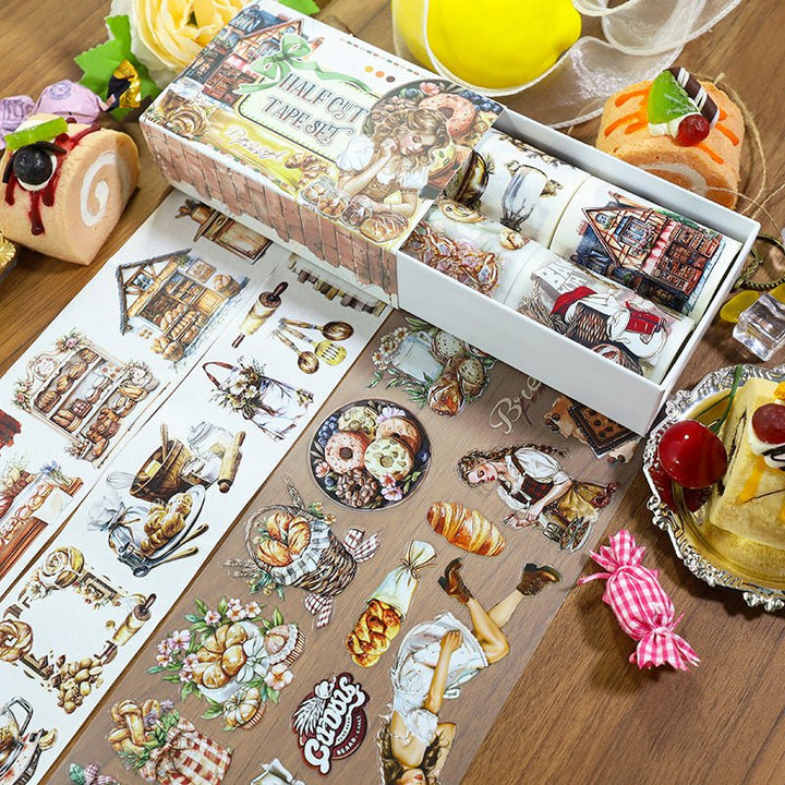 Soft Rhyme of Malty Flavor PET Tape Dessert Theme Suitable For Junk Journal